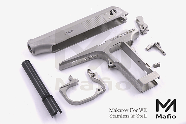 WE WAST-001 Makarov-Stainless-Kits馬卡洛夫不銹鋼｜Mafioso Airsoft